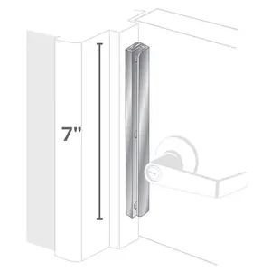 Pro-Lok ELP-100-C 7" Interlocking Latch Protector, Chrome Finish