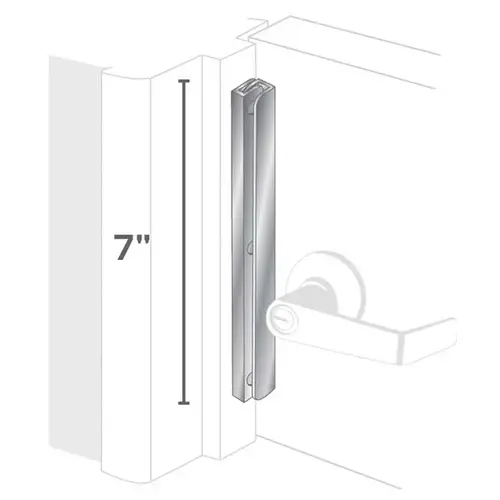 7" Interlocking Latch Protector, Chrome Finish