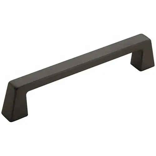 5-1/16" (128 mm) Center to Center Blackrock Cabinet Pull Black Bronze Finish