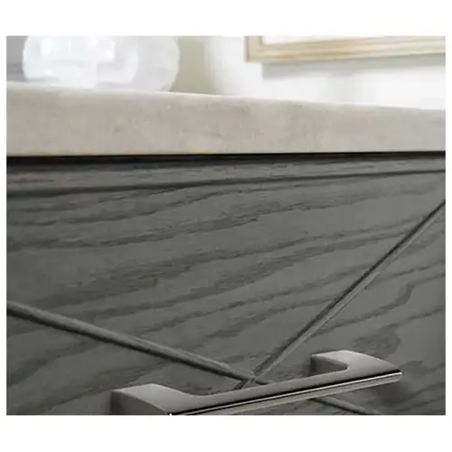 3-3/4" (96 mm) Center to Center Riva Cabinet Pull Graphite Finish 3-3/4" (96 mm) Center to Center Riva Cabinet Pull Graphite Finish