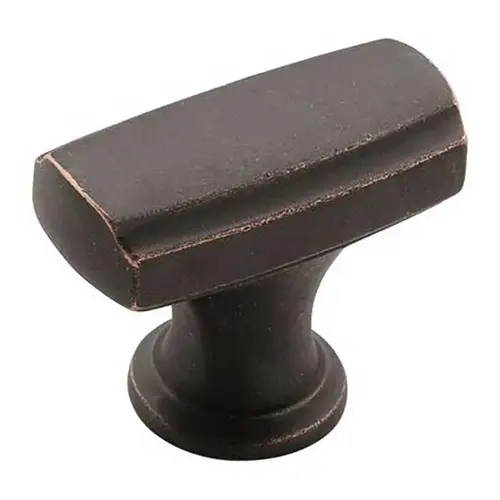 1-3/8" (35 mm) Highland Ridge Rectangular Cabinet Knob Dark Oiled Bronze Finish 1-3/8" (35 mm) Highland Ridge Rectangular Cabinet Knob Dark Oiled Bronze Finish