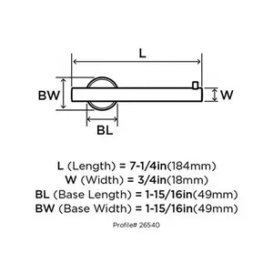 Amerock BH26540MB Arrondi Single Post Tissue Roll Holder Matte Black Finish