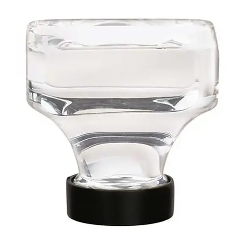 1-3/8" (35 mm) Square Glacio Crystal Cabinet Knob Black Bronze Finish 1-3/8" (35 mm) Square Glacio Crystal Cabinet Knob Black Bronze Finish