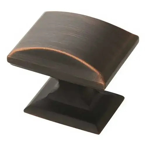 Cabinet Knob Candler Rectangle 1-1/8" Oil Rubbed Bronze Oil Rubbed Bronze - pack of 10 Cabinet Knob Candler Rectangle 1-1/8" Oil Rubbed Bronze Oil Rubbed Bronze - pack of 10