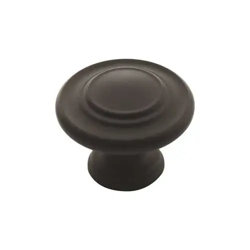 1-5/16" (33 mm) Diameter Inspirations Cabinet Knob Flat Black Finish 1-5/16" (33 mm) Diameter Inspirations Cabinet Knob Flat Black Finish