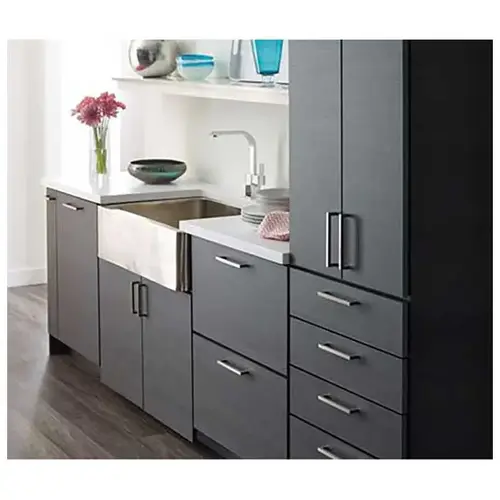 3-3/4" (96 mm) Monument Cabinet Pull Satin Nickel Finish 3-3/4" (96 mm) Monument Cabinet Pull Satin Nickel Finish