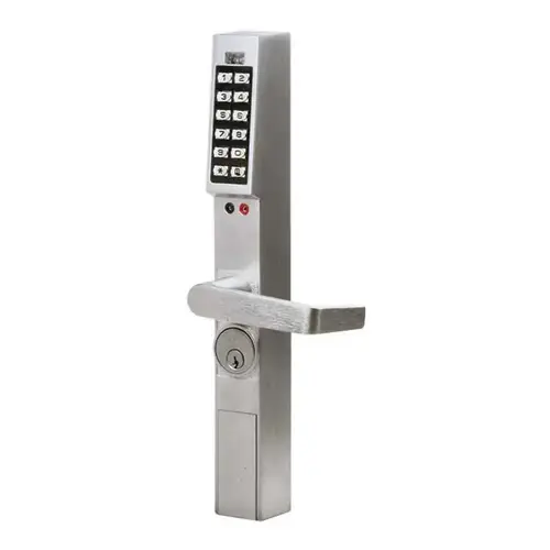 Trilogy Narrow Stile Digital Lever Lock Satin Chrome Finish