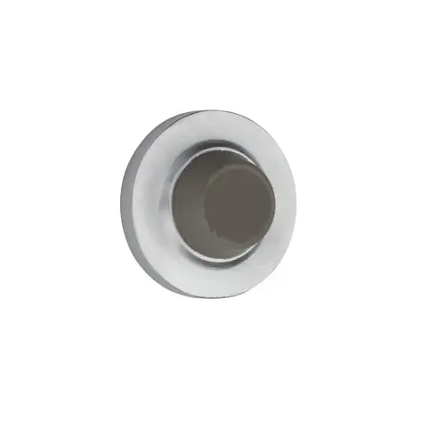 Convex Rubber Wall Stop Satin Chrome Finish Convex Rubber Wall Stop Satin Chrome Finish