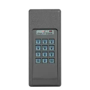 Nortek Security and Control MCS420001 Wireless Keypad, Backlit Keys, 4-Digit Access Code, Compatible with 300 MHz Multi-Code Receivers, 1024 Codes set by Dip Switches, Powered by 9-Volt Battery, 300 MHz RF Frequency