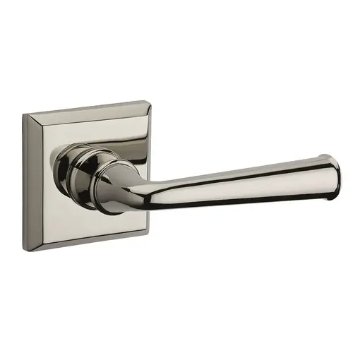 Privacy Federal Lever and Traditional Square Rose with 6AL Latch and Dual Strike Lifetime Bright Nickel Finish - 141 Finish Replaced by 055 * Privacy Federal Lever and Traditional Square Rose with 6AL Latch and Dual Strike Lifetime Bright Nickel Finish - 141 Finish Replaced by 055 *