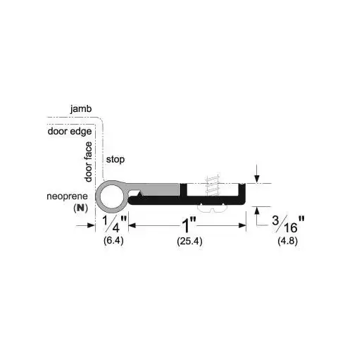 96" Standard Perimeter Gasketing with EPDM Insert Clear Anodized Aluminum 96" Standard Perimeter Gasketing with EPDM Insert Clear Anodized Aluminum