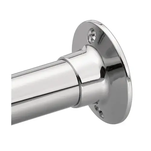 Exposed 5' Shower Rod Bright Chrome Finish