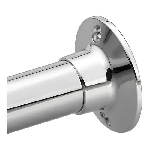 Exposed 5' Shower Rod Bright Chrome Finish Exposed 5' Shower Rod Bright Chrome Finish