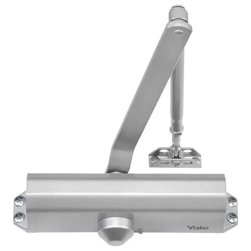 Multi Size Non Hold Open Door Closer Aluminum Finish Multi Size Non Hold Open Door Closer Aluminum Finish