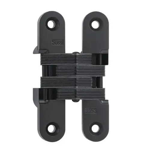 3/4" x 3-3/4" Medium Duty Invisible Hinge for 1-1/8" Doors Flat Black Finish