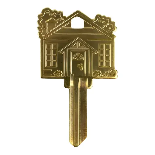 Brass Home Key Shapes Decorative House Key - KW1 ADA Friendly