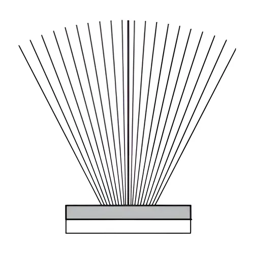Zero 34 75 ft Black Pile Brush Seal with Pressure Sensitive Adhesive
