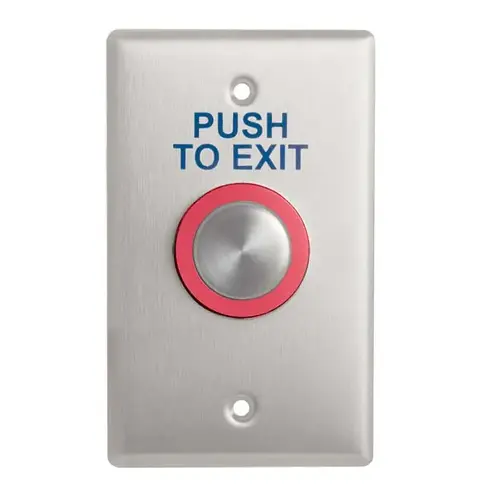 Illuminated Piezoelectric Switch "Push to Exit"