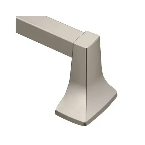 Contemporary 24" Towel Bar Brushed Nickel Finish