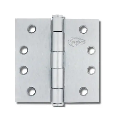 4x4 PLAIN BRG. HINGE .130 GAUG Bright Chrome 4x4 PLAIN BRG. HINGE .130 GAUG Bright Chrome
