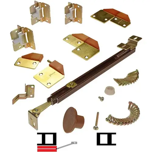 24" Full Access Bifold Hardware Set 2/Door