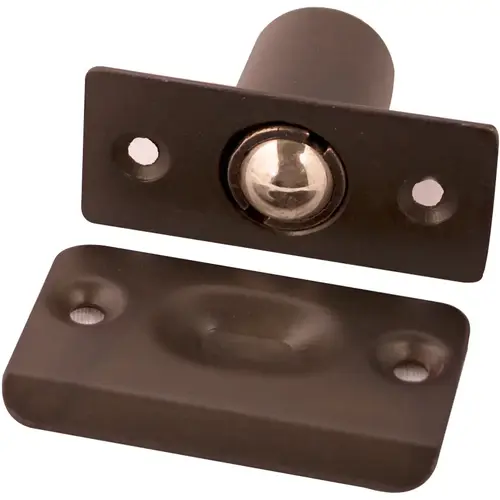 Adjustable Bullet Catch with Full Lip Strike Plate Oil Rubbed Bronze