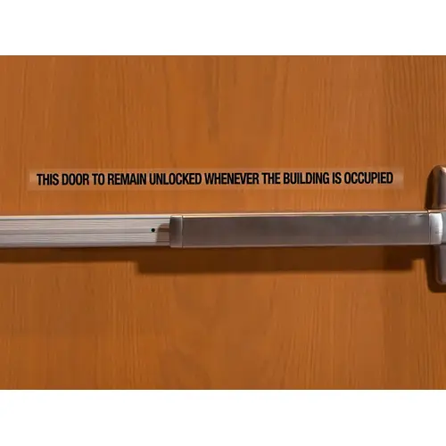 146 Clear With Print Door Decal