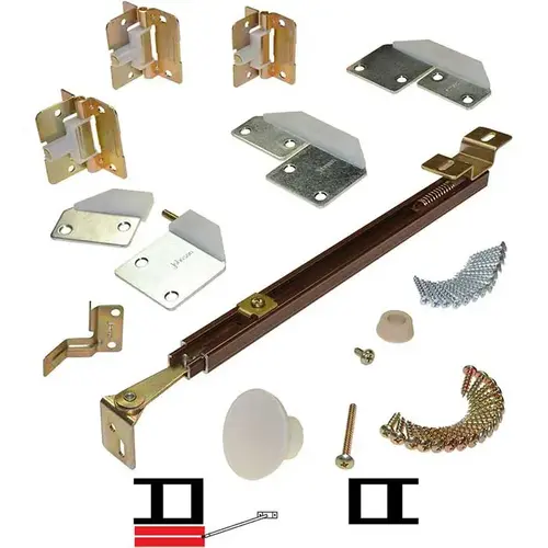 18" Full Access Bifold Hardware Set 2/Door