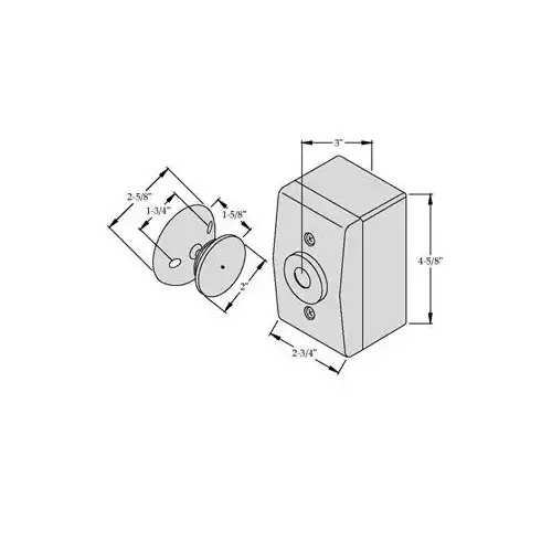 2300 Wall Mount Electromagnetic Door Holder 2300 Wall Mount Electromagnetic Door Holder