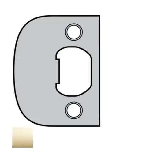 UL Square Corner Full Lip Strike Bright Brass Finish UL Square Corner Full Lip Strike Bright Brass Finish