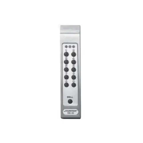Digital Keypad Pad Narrow Stile Satin Stainless Steel Finish