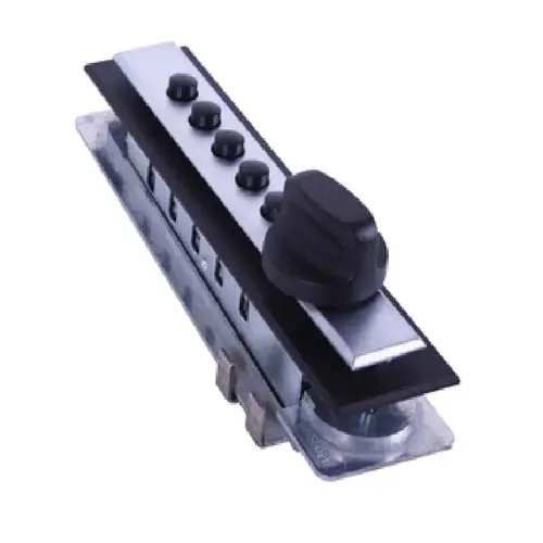 5 Pushbutton Cabinet Door Deadbolt, 5/8" to 7/8" Thick Wood Doors, 626/US26D Satin Chrome