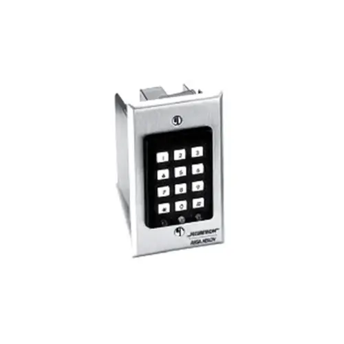 Digital Keypad Pad Indoor Single Gang Satin Stainless Steel Finish Digital Keypad Pad Indoor Single Gang Satin Stainless Steel Finish