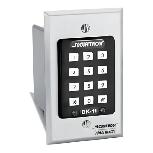 Digital Keypad System with Illuminated Keys Single Gang Satin Stainless Steel Finish Digital Keypad System with Illuminated Keys Single Gang Satin Stainless Steel Finish