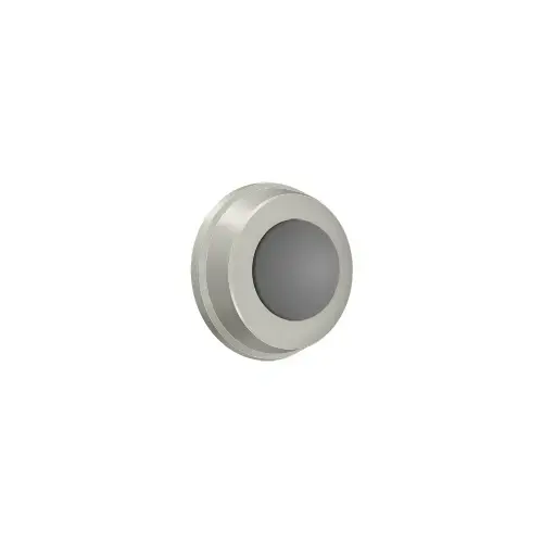 Flush Bumper, Solid Brass Material, 1" Diameter, Satin Nickel Finish Flush Bumper, Solid Brass Material, 1" Diameter, Satin Nickel Finish