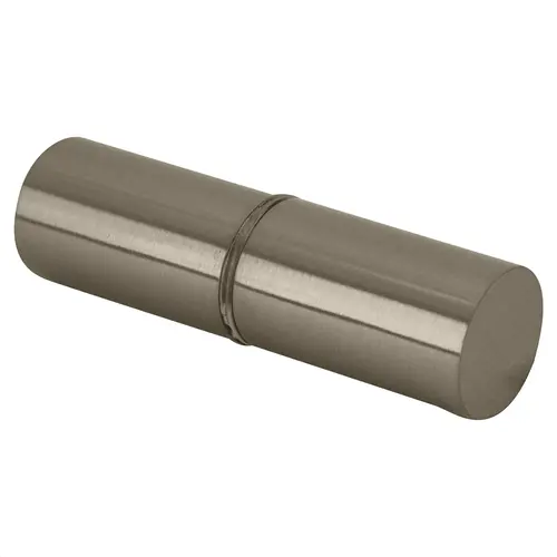 Brushed Nickel Cylinder Style Back-to-Back Shower Door Knobs