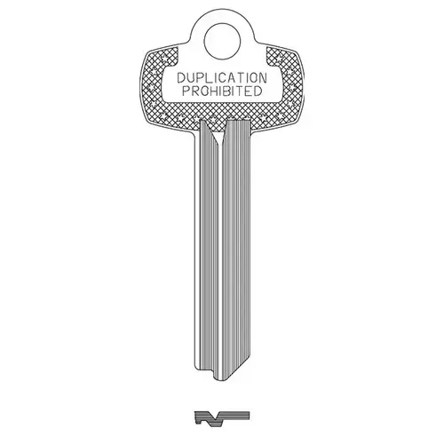 BEST Look-a-Like "Duplication Prohibited" Key Blank, BEST E Keyway BEST Look-a-Like "Duplication Prohibited" Key Blank, BEST E Keyway