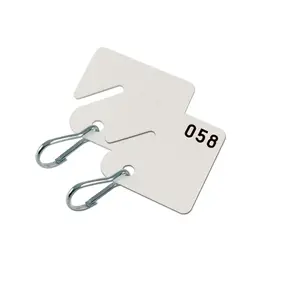 LUCKY LINE 25900 White Cabinet Key Tag (20 Tags per Pack)