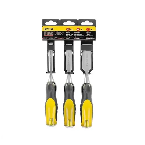 Wood Chisel Set FatMax Thru-Tang Black/Yellow Wood Chisel Set FatMax Thru-Tang Black/Yellow