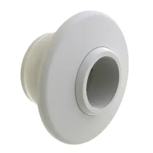 AQUASTAR POOL PRODUCTS INC 401 White Australian Return Fitting With Adjustable Eyeball 1 1/2" Knock-in