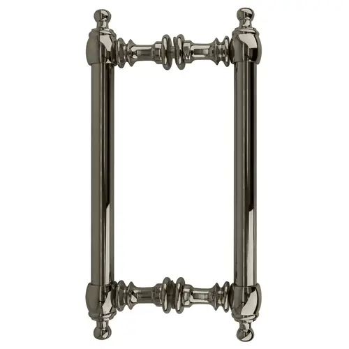 Polished Nickel 8" Colonial Style Back-to-Back Pull Handles Polished Nickel 8" Colonial Style Back-to-Back Pull Handles