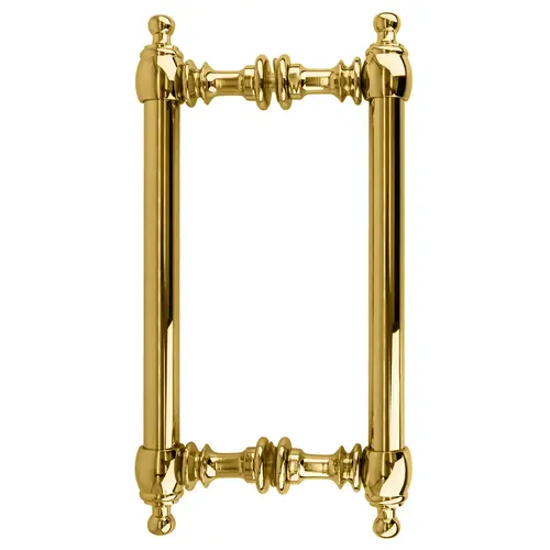 Unlacquered Brass 8" Colonial Style Back-to-Back Pull Handles Unlacquered Brass 8" Colonial Style Back-to-Back Pull Handles