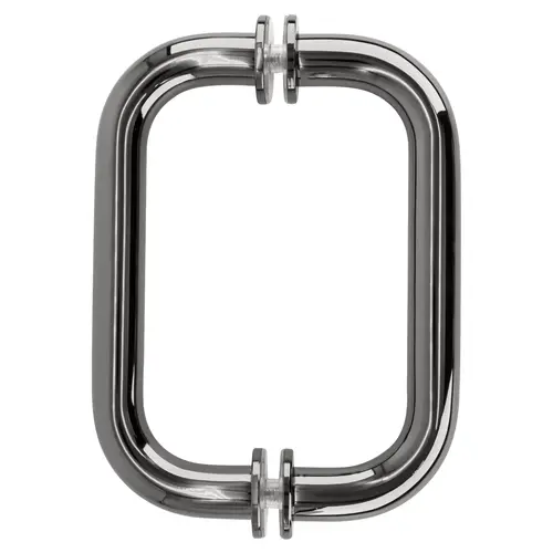 Polished Chrome 6" Tubular Back-to-Back 3/4" Diameter Shower Door Pull Handles