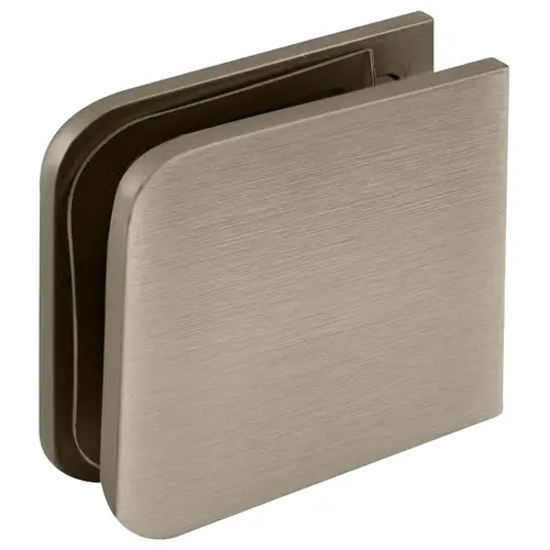 Brushed Nickel Traditional Style Movable Wall Mounted Transom Glass Clamp