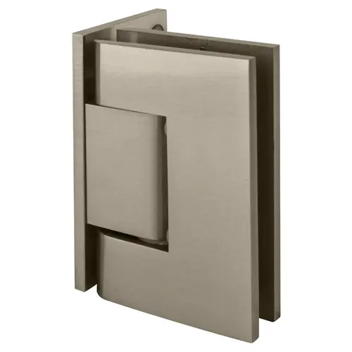 Brushed Nickel Geneva 044 Series Wall Mount Offset Back Plate Hinge