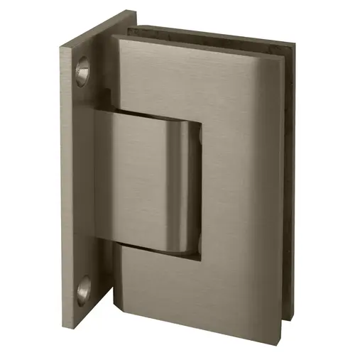 Brushed Nickel Geneva 337 Series Adjustable Wall Mount Full Back Plate Hinge Brushed Nickel Geneva 337 Series Adjustable Wall Mount Full Back Plate Hinge