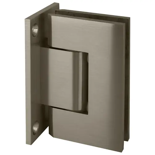 Brushed Nickel Geneva 337 Series Adjustable Wall Mount Full Back Plate Hinge Brushed Nickel Geneva 337 Series Adjustable Wall Mount Full Back Plate Hinge