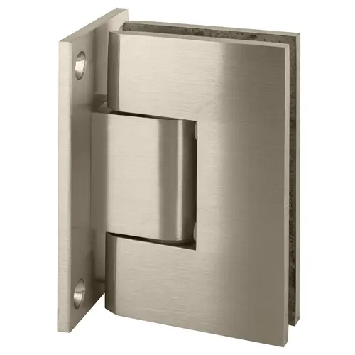 Brushed Nickel Vienna 337 Series Adjustable Wall Mount Full Back Plate Hinge