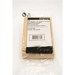 ADVANCE CONTROLS INC 107413584 Dust Bag Filter Fits Advance Spectrum Machines White