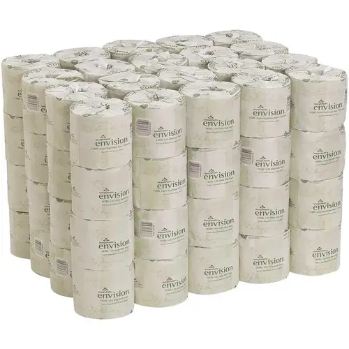 White 1-Ply Bathroom Tissue - pack of 80 White 1-Ply Bathroom Tissue - pack of 80